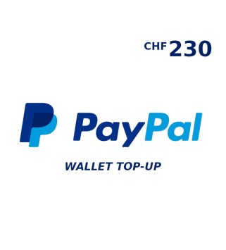 PayPal Wallet CHF 230 Top Up Key GLOBAL